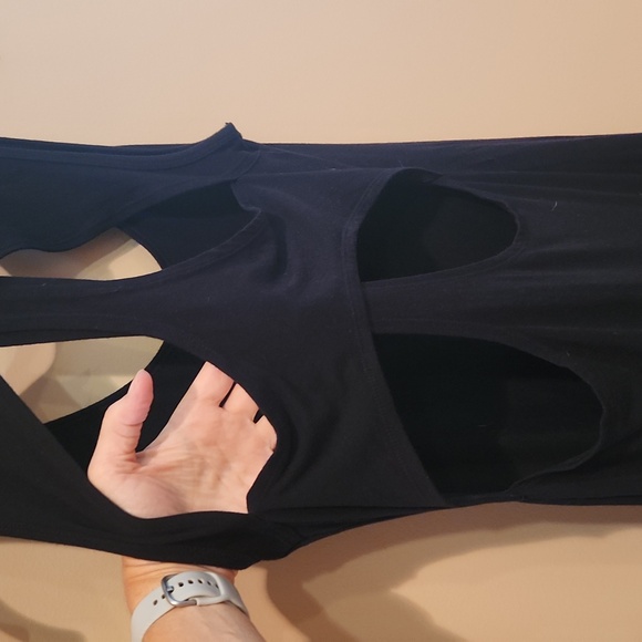 Fabletics Long Black Tank Top Style Dress Size Small - Picture 4 of 9